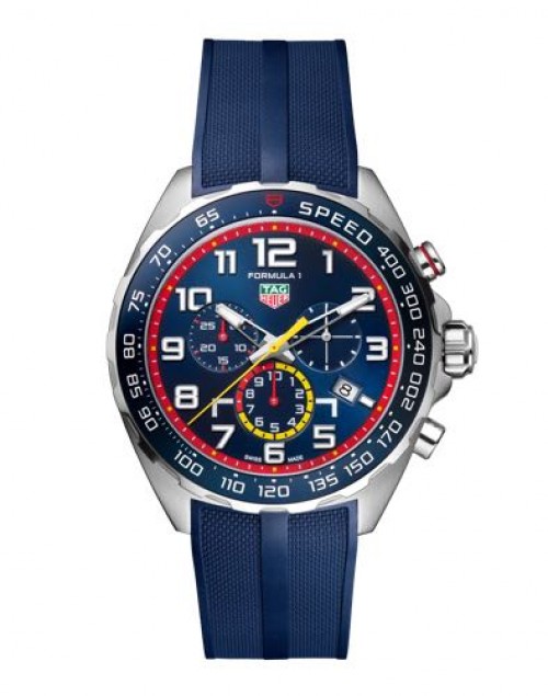 TAG Heuer Formula 1 FT8052 Blue Dial Steel Red Bull Racing Chronograph Authentic Store Quality