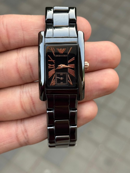 Emporio Arman I Ceramica Square Black Rose