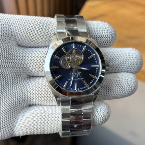 Tissot Powermatic 80 Open Heart Blue Dial