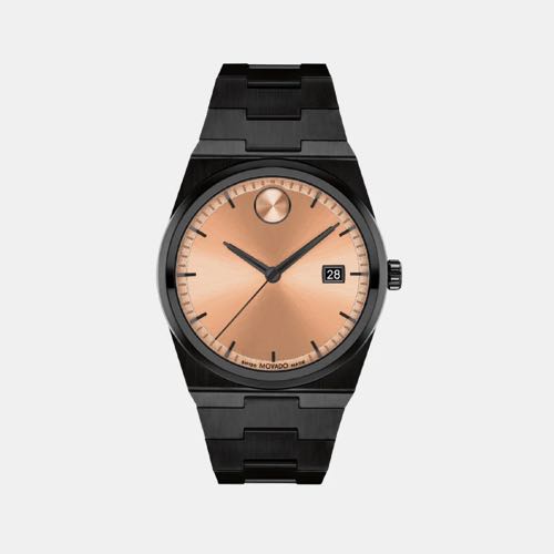 Movado Bold Conqeust Black Rose Gold Japan