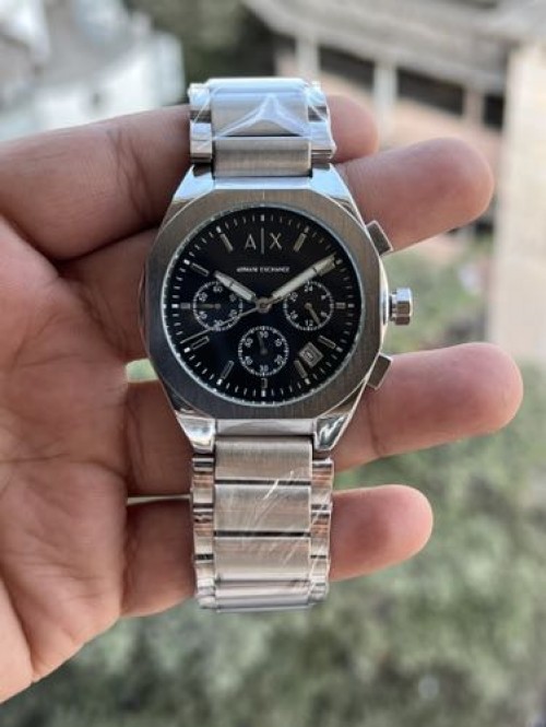 ARMANI EXCHANGE SILVER BLACK