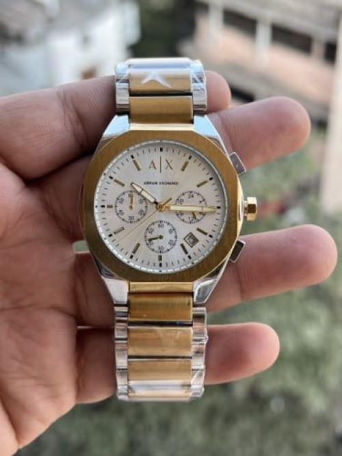 ARMANI EXCHANGE DUAL TONE WHITE DIAL