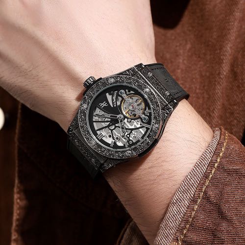 Hublot Printed Automatic Leather Strap