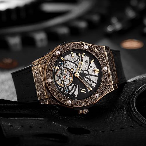 Hublot Printed Automatic Leather Strap