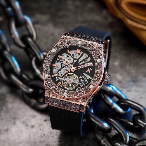Hublot Printed Automatic Leather Strap