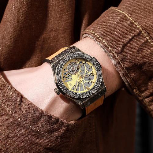 Hublot Printed Automatic Leather Strap