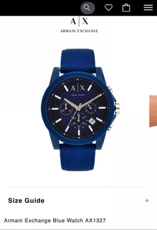 Armani Exchange Gunmetal J1767