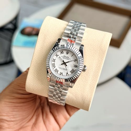 Rolex Date Just 31MM White Roman Dial