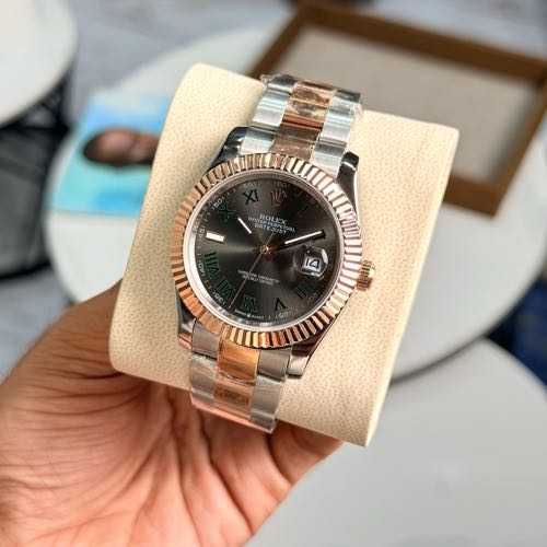 Rolex Date Just 41MM Two Tone Wimbledon Dial