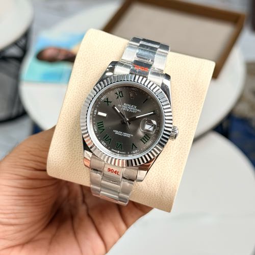 Rolex Date Just 41MM Stainless Steel Wimbledon Dial