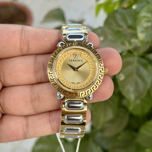 Versace Greca Analog Silver Gold