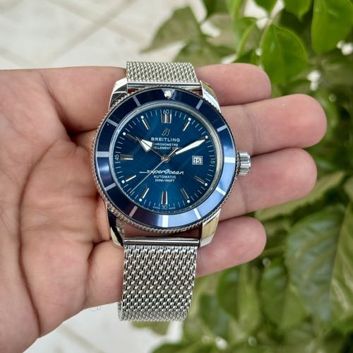 Breitling Super Ocean Heritage Silver Blue
