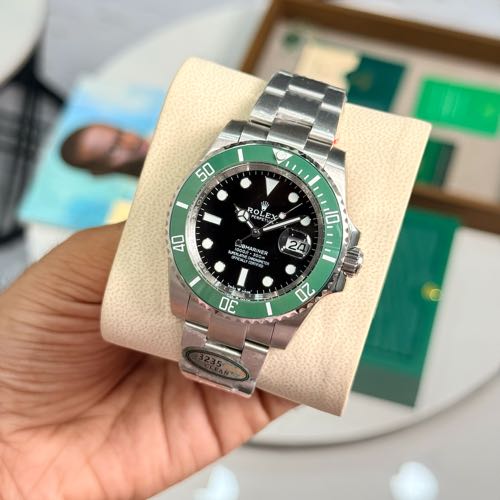 Semi ETA Rolex Submariner Oystersteel Green Bezel
