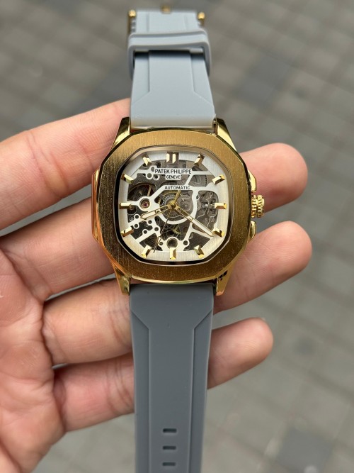Patek Phillep E Skeleton Automatic Silicone