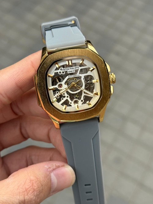 Patek Phillep E Skeleton Automatic Silicone