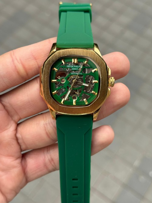 Patek Phillep E Skeleton Automatic Silicone