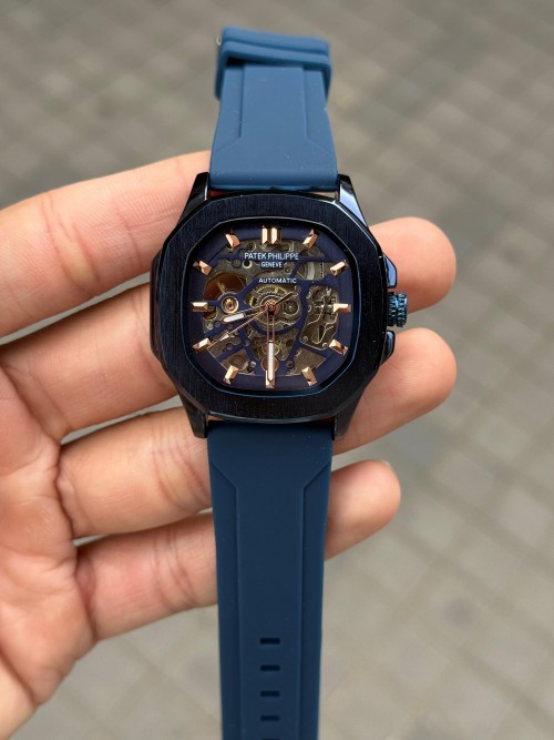 Patek Phillep E Skeleton Automatic Silicone
