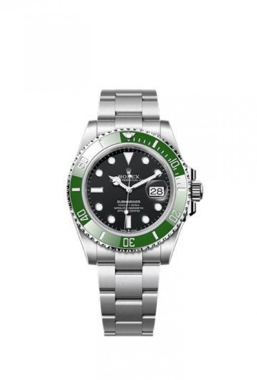 Rolex Submariner Stainless Steel Green Bezel Black Dial