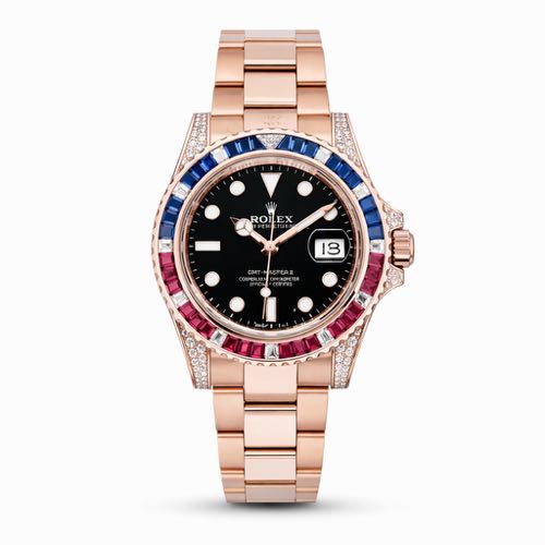Rolex GMT Master II Ruby Diamond Set Bezel