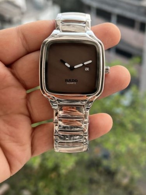 RADO SQUARE SILVER BROWN