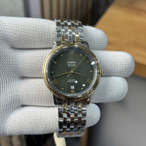 Alternative view of OMEGA DE VILLE Green Dial Two Tone