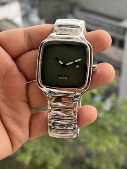RADO SQUARE SILVER GREEN