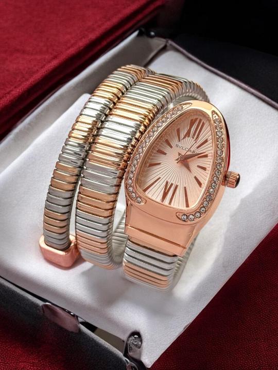 BVLGARI SNAKE COPPER TWOTONE PINK DIAL AT350