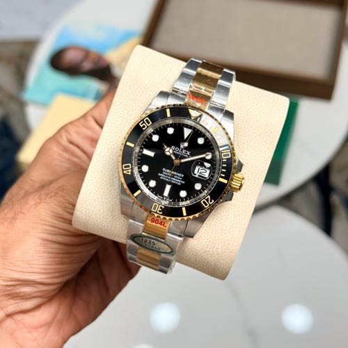 Semi ETA Rolex Submariner Two Tone Black Dial