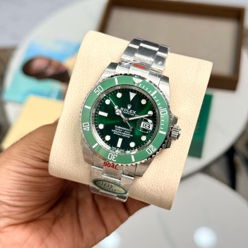 Semi ETA Rolex Submariner Oystersteel Green Bezel Green Dial
