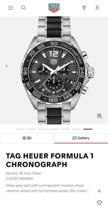 TAG Heue r Formula 1 Chronograph