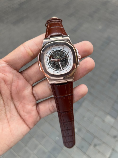 Alternative view of Pate K Phillipe Nautilus Leather Automatic