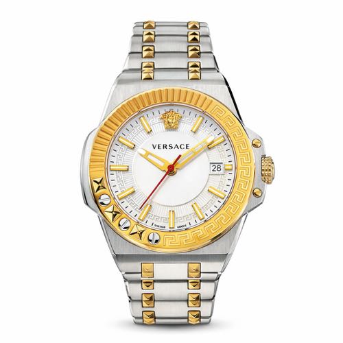 Authentic Grade Versace Chain Reaction Swiss Quartz Mens Watch