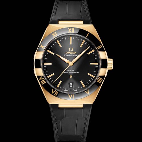 Semi ETA Omega Constellation Black Gold