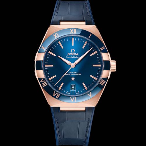 Semi ETA Omega Constellation Blue Rosegold
