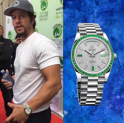 Alternative view of Rolex Day Date Diamond Pave Dial