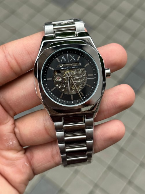 Arman I Exchange Skeleton Square Open Machine Silver Black