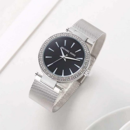 Michael Kors Darci Silver Black