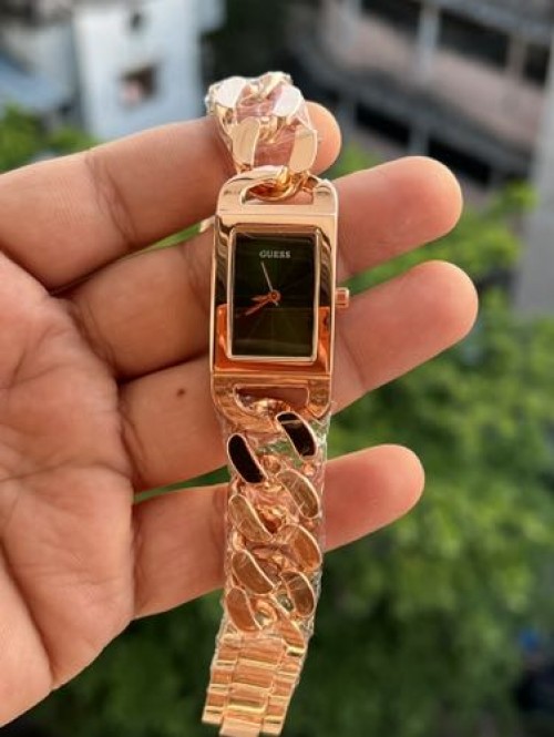 GUESS LADIES WATCH BLACK DIAL