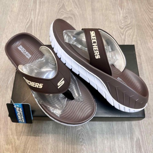 Skecher S Go Recover Premium Brown White Simplex