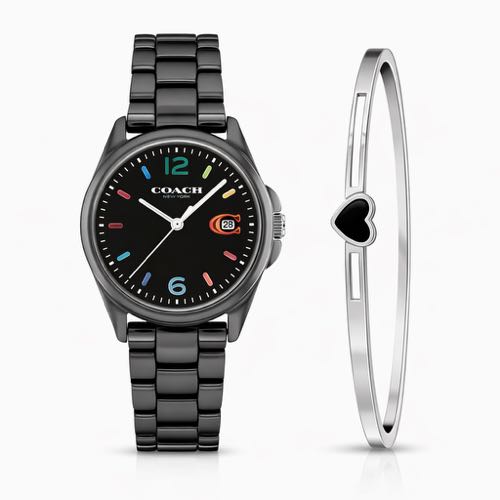 Authentic Grade Coach Analog Watch For Her With Bracelet