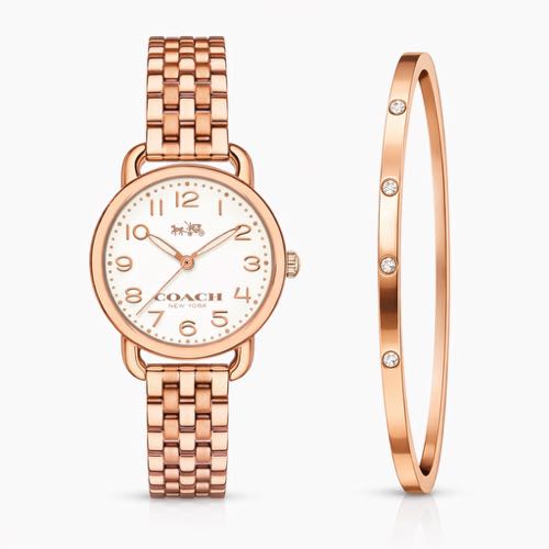 Authentic Grade Coach Analog Watch For Her With Bracelet