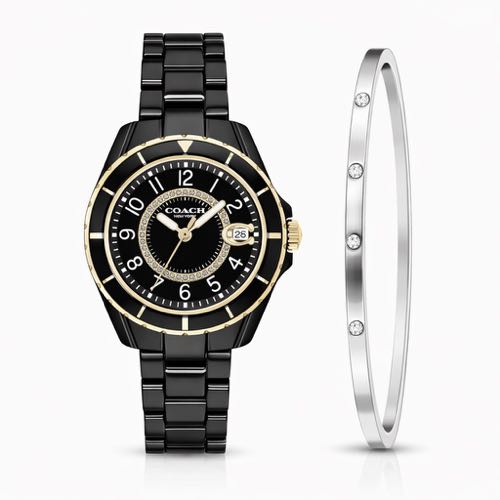 Authentic Grade Coach Analog Watch For Her With Bracelet