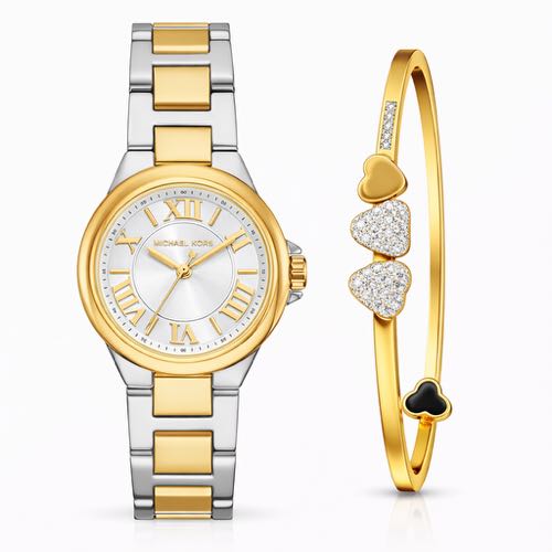 Authentic Grade Michael Kors Analog Watch For Her With Bracelet