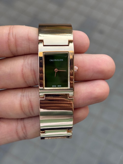 Calvin Klei N Rectangular Women S Rose Green