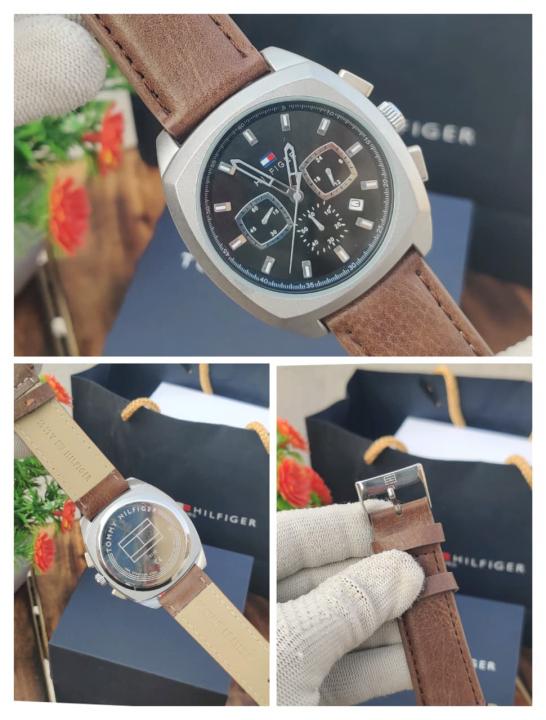 Alternative view of Tommy Hilfiger Chronograph Brown Silver Black AT392