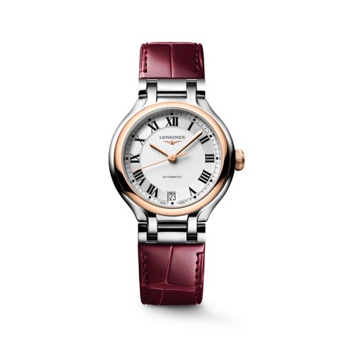 Longines Primaluna Moonphase Leather Analog Watch For Her