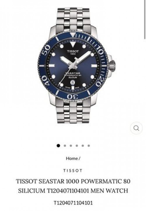 Tissot Seastar 1000 Powermatic 80 Blue Authentic Quality