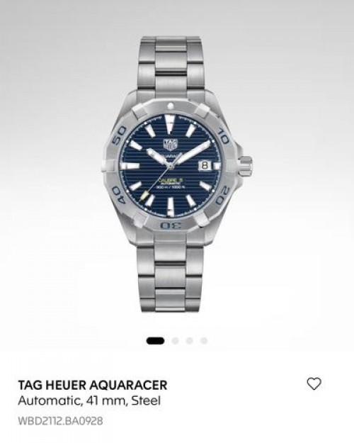 Tag Heuer Aquaracer Steel 41mm Automatic Authentic Store Quality With Original Box