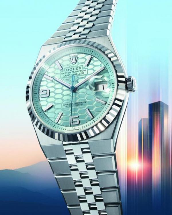 Role x Oyster Perpetual Land Dweller Light Green