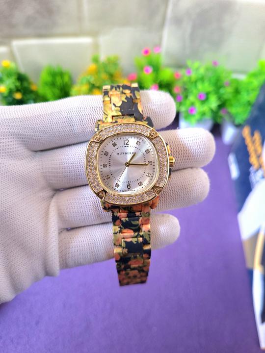 Alternative view of BRUBERRY Flower Print Metal Watch AT397
